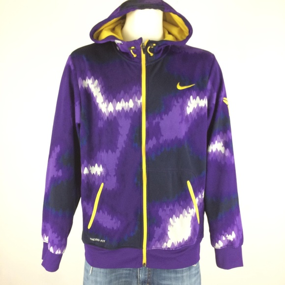 nike purple zip up hoodie